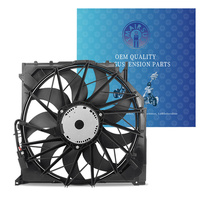 Ventilatore di raffreddamento di auto in plastica efficiente con opzioni OEM per la certificazione BMW E83 ISO TS15949