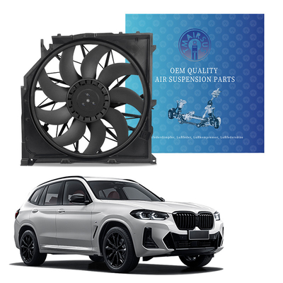 E83 Ventilatore di raffreddamento del radiatore per tensione del motore 600W ISO TS15949 Certificato 17113442089 17423442096