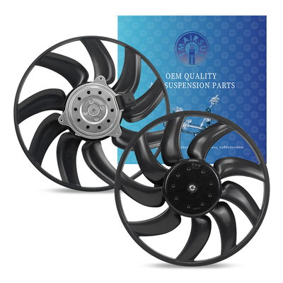 Assetto ventilatore di raffreddamento del radiatore elettrico per Audi A4 S4 Q5 A5 A7 Macan con componenti in alluminio di gomma e acciaio