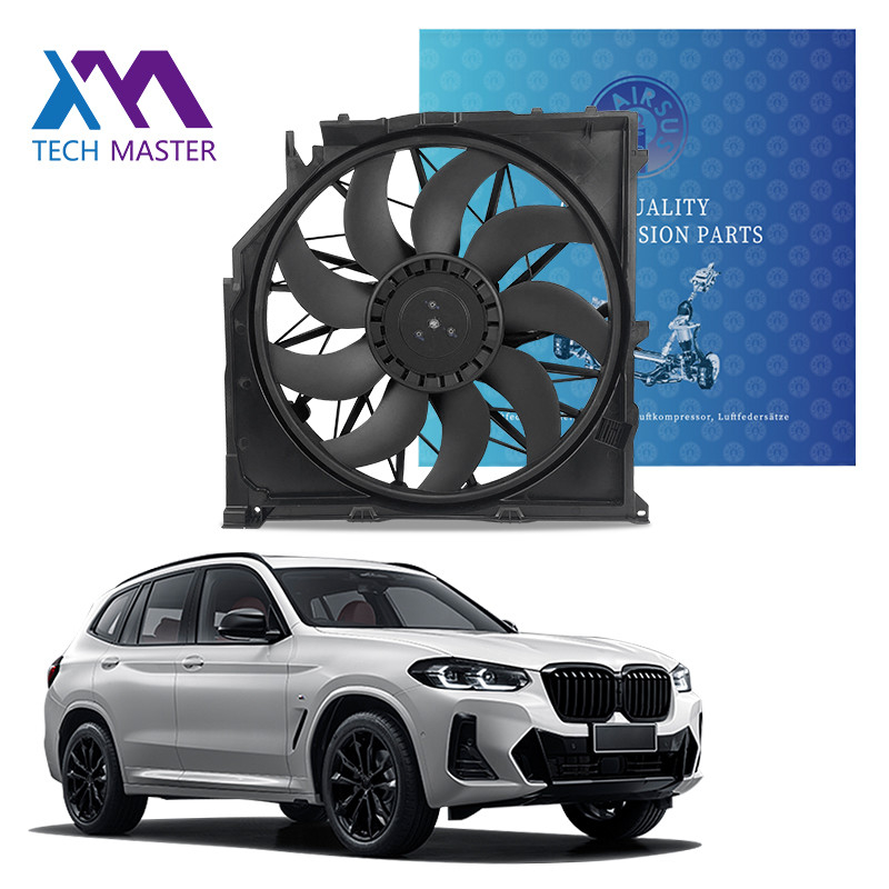 Ventilatore di raffreddamento di auto in plastica efficiente con opzioni OEM per la certificazione BMW E83 ISO TS15949