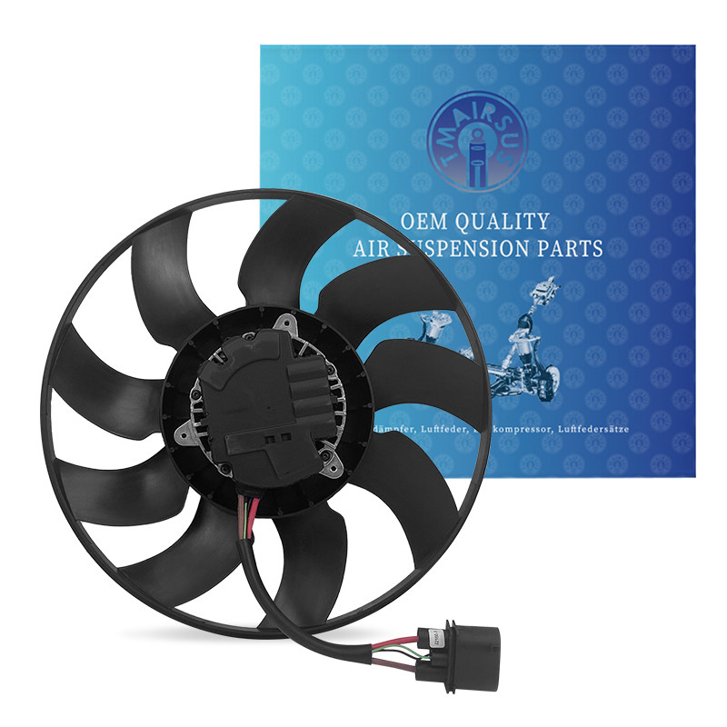 Assemblaggio ventilatore del radiatore di raffreddamento del motore per ventilatore di raffreddamento Volkswagen Touareg certificato ISO TS15949