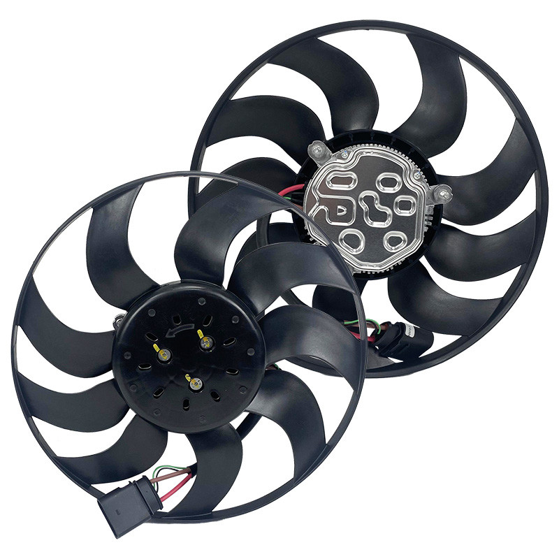 Assemblaggio di ventilatori per radiatori di raffreddamento universale in alluminio di gomma e acciaio per VW SHARAN