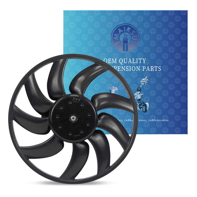 Assetto ventilatore di raffreddamento del radiatore elettrico per Audi A4 S4 Q5 A5 A7 Macan con componenti in alluminio di gomma e acciaio