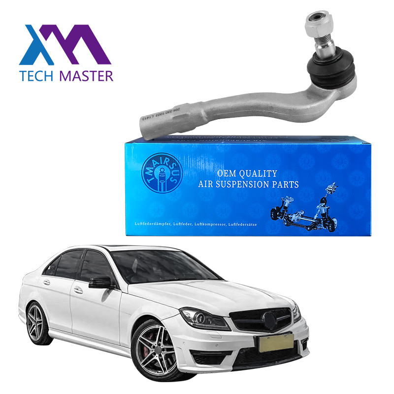 100% di prova professionale Silver Tie Rod End per Mercedes Benz W204 Auto Parts Suspension Steering Outer Tie Rod 204301003